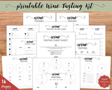 Load image into Gallery viewer, Wine Tasting Kit for Wine Nights, Bachelorette Party, Bridal Shower, Galentine&#39;s &amp; Blind Tasting
