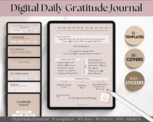 Load image into Gallery viewer, Digital Gratitude Journal for 2023 | Daily GoodNotes Mindfulness &amp; Wellness Digital Planner | Lux
