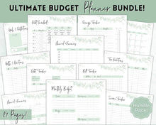 Load image into Gallery viewer, Savings Challenge Printables BUNDLE  set of 12 Saving Trackers, Cash Envelope Stuffing, A6 Budget Binder, Save Money Challenges, Mini saving
