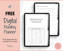 Load image into Gallery viewer, FREE - UNDATED Digital Planner | iPad GoodNotes Monthly &amp; Weekly Journal | Mono
