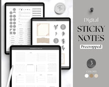 Load image into Gallery viewer, Everyday Digital Stickers Pack Bundle | 300+ Digital Sticky Notes, Post It Notes, Digital Planner Widgets | iPad Precropped GoodNotes PNGs | Bundle 1
