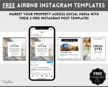 Load image into Gallery viewer, FREE - Airbnb Instagram Template
