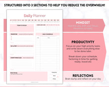 Load image into Gallery viewer, ADHD Daily Planner for Adults - Made for Neurodivergent Brains | Pink

