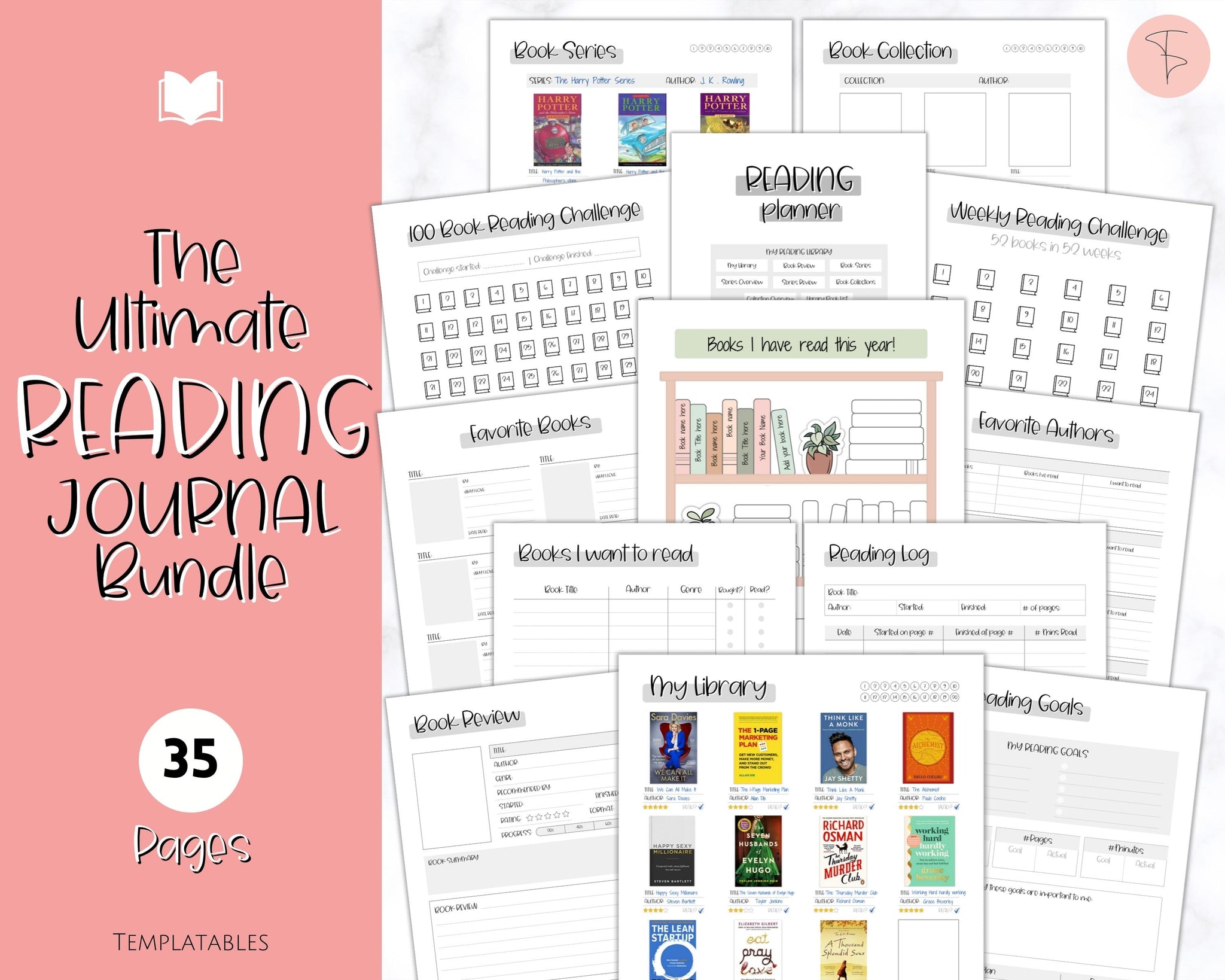 Free Printable Reading Trackers, Book Review Templates for Bookworms  Reading  journal printable, Book review template, Book reading journal