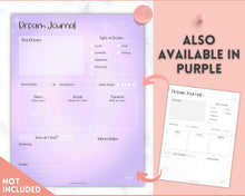 Load image into Gallery viewer, Dream Journal Printable BUNDLE | Dream Analysis, Dream Interpretation, Dream Tracker, Dream Diary &amp; Sleep Tracker | Mono

