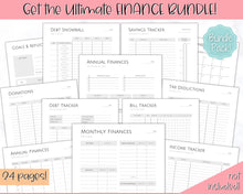 Load image into Gallery viewer, 20k 100 Envelope Challenge Printable, 20000 Savings Tracker, 100 Day Challenge, Cash Envelopes, Money Saving, Save, Budget Envelope, Finance, 20000 | Colorful Sky
