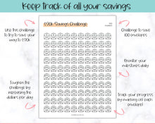 Load image into Gallery viewer, 20k 100 Envelope Challenge Printable, 20000 Savings Tracker, 100 Day Challenge, Cash Envelopes, Money Saving, Save, Budget Envelope, Finance, 20000 | Colorful Sky
