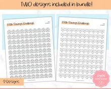 Load image into Gallery viewer, 20k 100 Envelope Challenge Printable, 20000 Savings Tracker, 100 Day Challenge, Cash Envelopes, Money Saving, Save, Budget Envelope, Finance, 20000 | Colorful Sky
