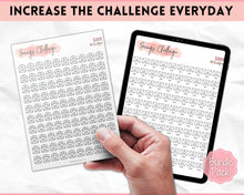 Load image into Gallery viewer, 20k 100 Envelope Challenge Printable, 20000 Savings Tracker, 100 Day Challenge, Cash Envelopes, Money Saving, Save, Budget Envelope, Finance, 20000 | Pink Scrawl
