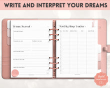 Load image into Gallery viewer, Dream Journal Printable BUNDLE | Dream Analysis, Dream Interpretation, Dream Tracker, Dream Diary &amp; Sleep Tracker | Mono
