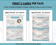 Load image into Gallery viewer, Airbnb Thank You Card for Hosts | Editable Comment Card | Blue
