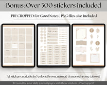 Load image into Gallery viewer, Digital Daily Journal | GoodNotes Hyperlinked Digital Planner | iPad Diary | Bundle 3
