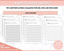 Load image into Gallery viewer, 1000 Savings Challenge, 1k Saving Tracker Printable | 30 day, Cash Envelopes to Save Money &amp; Budget | Mono
