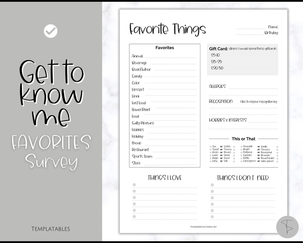 Get To Know Me Printable Game | Get To Know You Ice Breaker Game Get To Know Me Printable Game | Get To Know You Ice Breaker Game