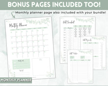 Load image into Gallery viewer, DEBT TRACKER, Debt Snowball, Debt Payoff Tracker Printable | Dave Ramsey Debt Free Tracker | Green Eucalyptus
