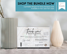 Load image into Gallery viewer, Airbnb Thank You Card for Hosts | Editable Comment Card | Blue
