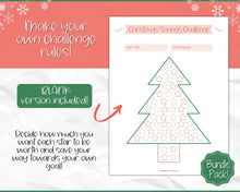 Load image into Gallery viewer, Christmas Savings Challenge | 1k Christmas Saving Tracker &amp; Budget Printable | Red
