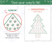 Load image into Gallery viewer, Christmas Savings Challenge | 1k Christmas Saving Tracker &amp; Budget Printable | Red

