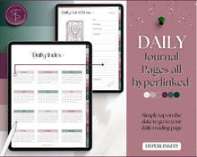 Load image into Gallery viewer, Digital Tarot Journal Workbook for GoodNotes | Tarot Planner, Daily Card Reading, Tarot Spreads, Tarot Deck Notebook | Witch Theme
