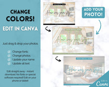 Load image into Gallery viewer, Airbnb Thank You Card for Hosts | Editable Comment Card | Blue
