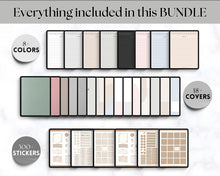 Load image into Gallery viewer, Digital Daily Journal | GoodNotes Hyperlinked Digital Planner | iPad Diary | Bundle 3
