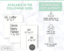 Load image into Gallery viewer, Planner Bundle Printable Bundle | Daily, Weekly, Monthly Productivity Planner Inserts | Green
