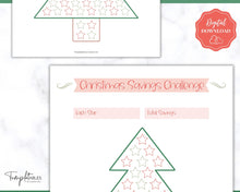 Load image into Gallery viewer, Christmas Savings Challenge | 1k Christmas Saving Tracker &amp; Budget Printable | Red
