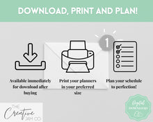 Load image into Gallery viewer, Planner Bundle Printable Bundle | Daily, Weekly, Monthly Productivity Planner Inserts | Green
