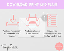 Load image into Gallery viewer, FREE - Monthly Goals &amp; Reflections Printables | Pastel Rainbow

