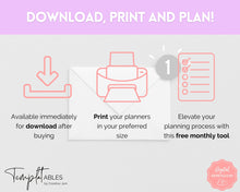 Load image into Gallery viewer, FREE - Social Media Planner Printable for Marketing | Weekly Tracker for Instagram, YouTube, Facebook, Pinterest &amp; Blogs | Pastel Rainbow
