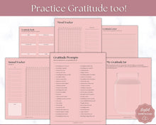 Load image into Gallery viewer, Manifestation &amp; Affirmation Journal | Law of Attraction, Vision Board &amp; Mindfulness Printables | Pink
