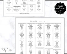 Load image into Gallery viewer, College Packing List Printable | Back to School Moving Checklist for Students, Google Sheets | Mono
