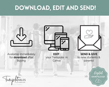 Load image into Gallery viewer, Meet the Teacher Template | Editable Introduction letter for Teachers | Green
