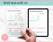 Load image into Gallery viewer, Target Audience Customer Market Template | Customer Avatar Market Research Worksheet, Ideal Client Buyer Persona Profile | Colorful Sky

