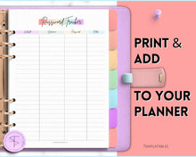 Load image into Gallery viewer, Password Tracker BUNDLE | 3 Printable Password Log &amp; Organizers, Password Keeper, Password Manager | Pastel Rainbow
