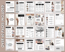 Load image into Gallery viewer, Business Project Proposal Template | 40 Editable Canva Templates for Pitch Decks, Quotes, Marketing Price Lists, Small Business Services
