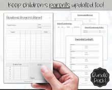 Load image into Gallery viewer, TEACHER Planner  Printable - 50+ pg BUNDLE | Academic Lesson Planner Template | Mono
