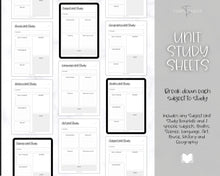 Load image into Gallery viewer, Homeschool Planner Printable | Academic Lesson Planner for Homeschool Teacher | Mono
