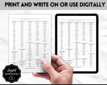 Load image into Gallery viewer, College Packing List Printable | Back to School Moving Checklist for Students, Google Sheets | Mono

