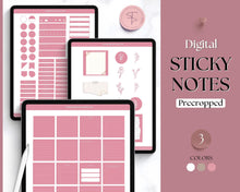 Load image into Gallery viewer, Everyday Digital Stickers Pack Bundle | 300+ Digital Sticky Notes, Post It Notes, Digital Planner Widgets | iPad Precropped GoodNotes PNGs | Bundle 2
