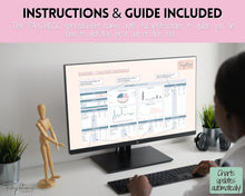 Load image into Gallery viewer, Budget by Paycheck Google Sheets Spreadsheet | Biweekly Zero Based Budget Tracker | Pink
