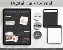 Load image into Gallery viewer, Digital Daily Journal | GoodNotes Hyperlinked Digital Planner | iPad Diary | Bundle 3
