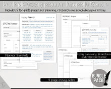 Load image into Gallery viewer, Essay Planner Printable BUNDLE for Students | Essay Writing Template for College Assignment, School, Homework &amp; Projects | Sky
