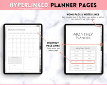 Load image into Gallery viewer, FREE - UNDATED Digital Planner | iPad GoodNotes Monthly &amp; Weekly Journal | Mono
