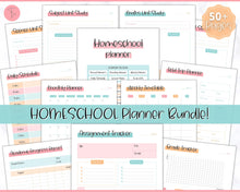 Load image into Gallery viewer, Homeschool Planner Printable | Academic Lesson Planner for Homeschool Teacher | Colorful Sky
