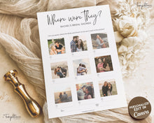 Load image into Gallery viewer, Where Were They? Bridal Shower Game | Editable Photo Guessing Games for Wedding Shower | Bachelorette &amp; Hen Party Games
