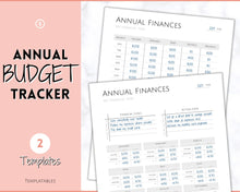 Load image into Gallery viewer, Annual Budget Tracker | Bill, Expenses, Income &amp; Savings Tracker | Pink
