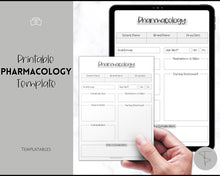 Load image into Gallery viewer, Pharmacology Nursing Template Printable | Pharmacology Study Guide, Notes &amp; Flash Cards | Mono
