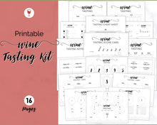 Load image into Gallery viewer, Wine Tasting Kit for Wine Nights, Bachelorette Party, Bridal Shower, Galentine&#39;s &amp; Blind Tasting
