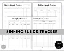 Load image into Gallery viewer, Sinking Funds Tracker BUNDLE | Printable Savings, Budget &amp; Finance Trackers | Mono
